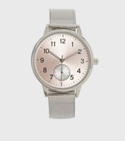 New Look Silver Mesh Strap Watch